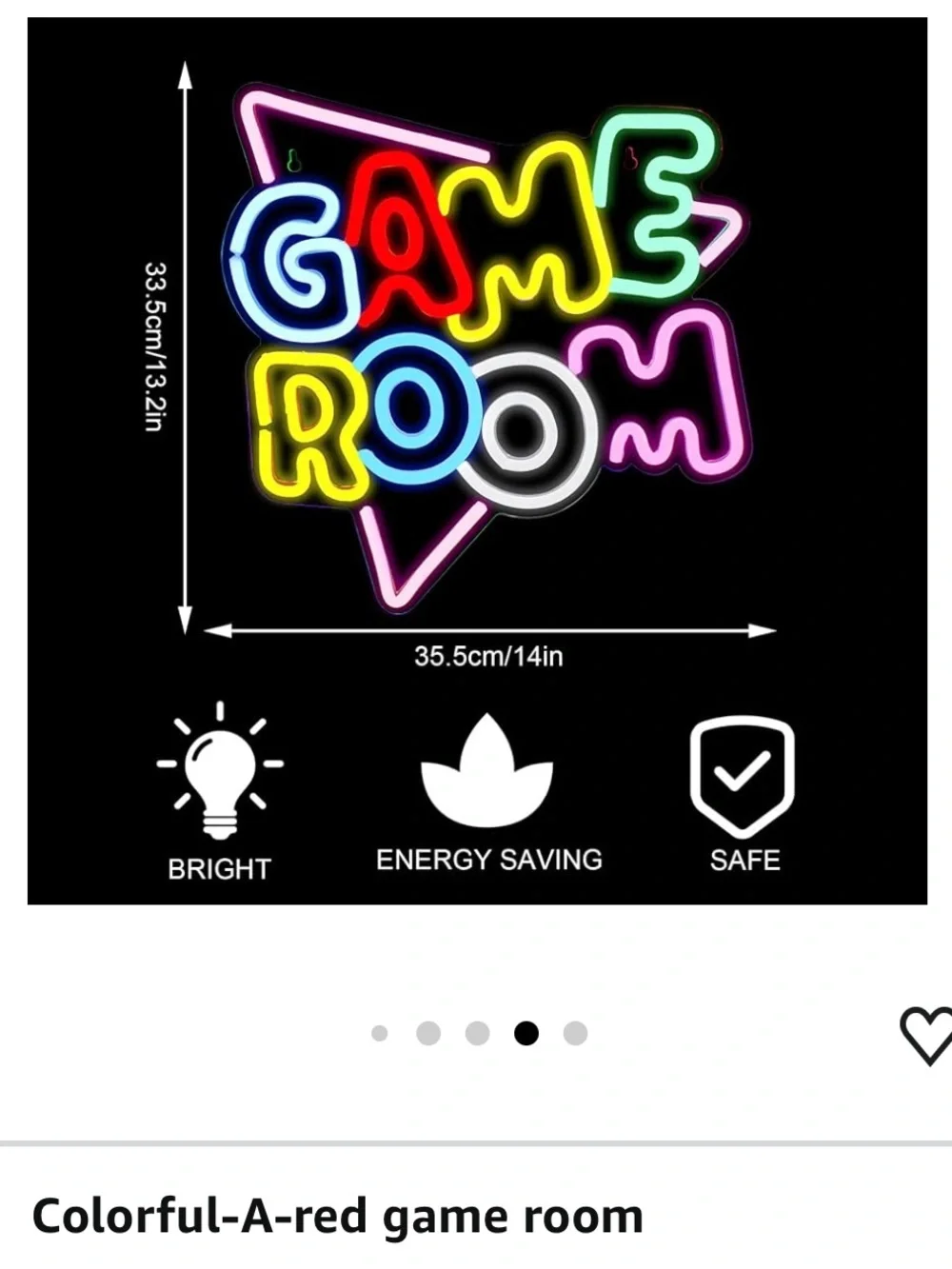 Gamerneon GAME ROOM Neon LED Sign - Multicolor